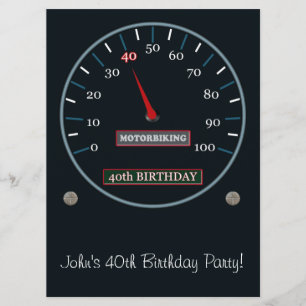 40th Birthday Party Invitation