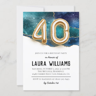 40th Birthday Party Invitation