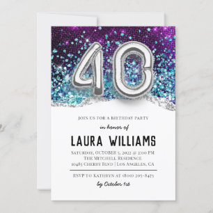 40th Birthday Party Invitation