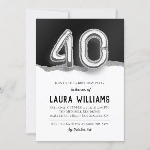 40th Birthday Party Invitation