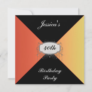 40th Birthday Party Invitation