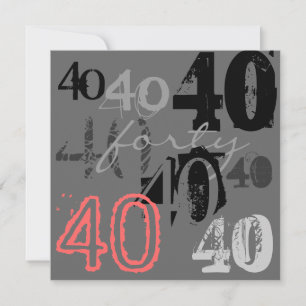 40th Birthday Party Invitations