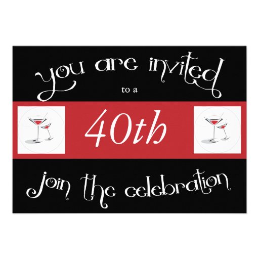 Personalised 40Th Birthday Invitations 8