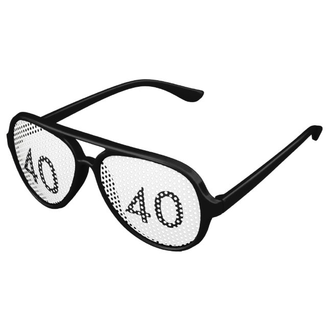 40th Birthday Party Shades (Angled)