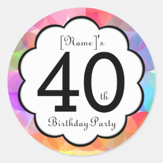40th Birthday Party Sticker