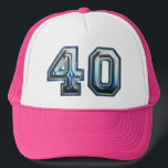 40th Birthday Party Trucker Hat<br><div class="desc">40th Birthday Party Hat for someone's milestone fortieth celebration</div>