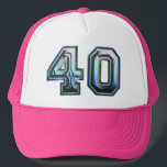 40th Birthday Party Trucker Hat<br><div class="desc">40th Birthday Party Hat for someone's milestone fortieth celebration</div>