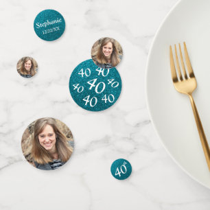 40th Birthday Photo Confetti