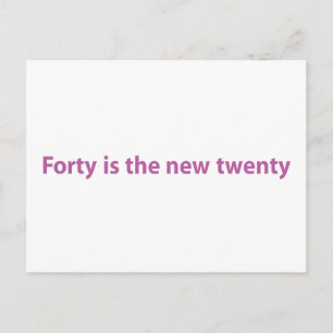 40th Birthday Postcard