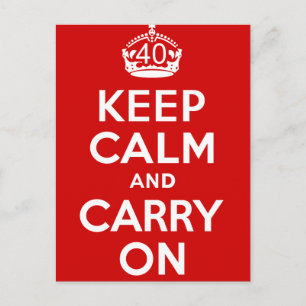 40th Birthday Postcard