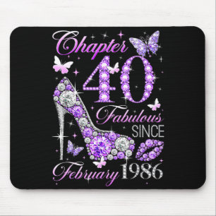 40th Birthday Queen Chapter 40 Fabulous Since 1986 Mouse Pad