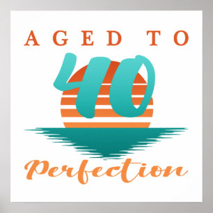 40th Birthday Retro Poster