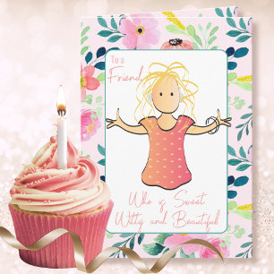 40th Birthday Snarky Funny Female Cartoon Fun Card