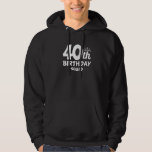40th Birthday Squad Party Fourty Years Old Hoodie<br><div class="desc">40th Birthday Squad Party Fourty Years Old</div>