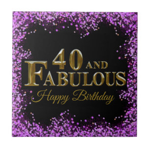 40th Birthday  Tile