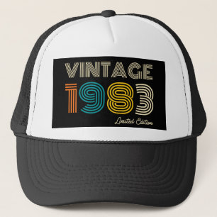 40th Birthday Vintage 1983 Limited Edition   Trucker Hat