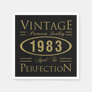 40th Birthday Vintage 1983 Napkin