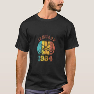 40th Birthday Vintage January 1984 Retro 40 Years  T-Shirt