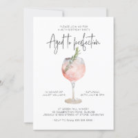 40th Birthday Wine-Theme Itinerary on Reverse