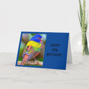 *40th* BIRTHDAY WISHES FROM NORWAY PHOT  Card