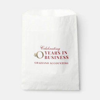 40th Business Anniversary Favour Bag