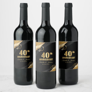 40th Golden Anniversary  Wine Label