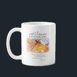 40th Ordination Anniversary, Cross Candle Coffee Mug<br><div class="desc">This beautiful cross and candle on satin white cloth is perfect to celebrate an anniversary of religious life. Celebrate an Anniversary of Religious Life with this gift mug.</div>