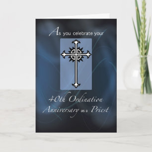 40th Ordination Anniversary of Priest Card