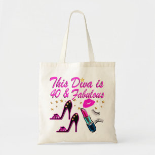 40TH PARTY DIVA TOTE BAG