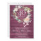 40th Ruby Red Wood Floral Wedding Anniversary
