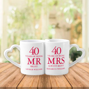Couple Wedding/Anniversary Mug Set – PrairiePressed