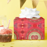 40th Ruby Wedding Anniversary Wrapping Paper<br><div class="desc">If you're looking for that unique wrapping with an original,  ornate,  heart emblem for their 40th or 15th,  ruby wedding anniversary,  then perhaps you've found it with my own graphics on Zazzle wrapping paper!</div>