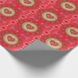 40th Ruby Wedding Anniversary Wrapping Paper<br><div class="desc">If you're looking for that unique wrapping with an original,  ornate,  heart emblem for their 40th or 15th,  ruby wedding anniversary,  then perhaps you've found it with my own graphics on Zazzle wrapping paper!</div>