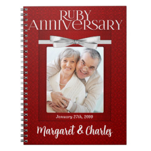 40th Ruby Wedding Annivsersary Guest Book