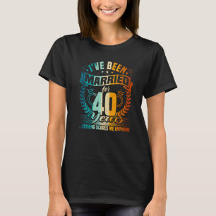 40th Wedding Anniversary, 40 Years Married, Husban T-Shirt