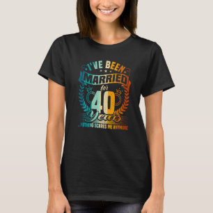 40th Wedding Anniversary, 40 Years Married, Husban T-Shirt