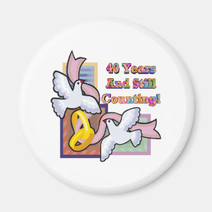 40th wedding anniversary gw magnet