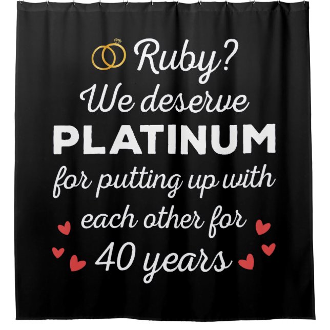 40th Wedding Anniversary I - Ruby Funny Couple (Front)