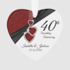40th Wedding Anniversary Keepsake Design
