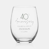 40th Wedding Anniversary Keepsake