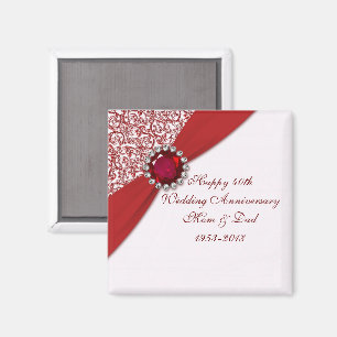 40th Wedding Anniversary Magnet