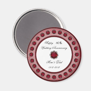 40th Wedding Anniversary Magnet