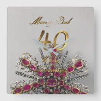 40th Wedding Anniversary Ruby Wedding Parents