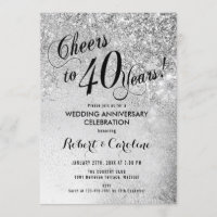 40th Wedding Anniversary Silver