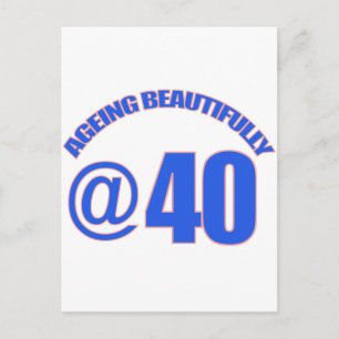 40TH year old designs Postcard