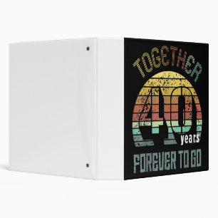 40th Years Wedding Anniversary Gifts For Couples Binder