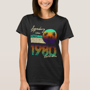 40Thbirthday Born In 1980 November 40Th Birthday T-Shirt