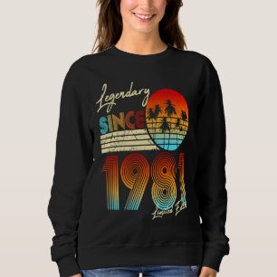 40Thbirthday Legendary Since March 1981 40Th Birth Sweatshirt