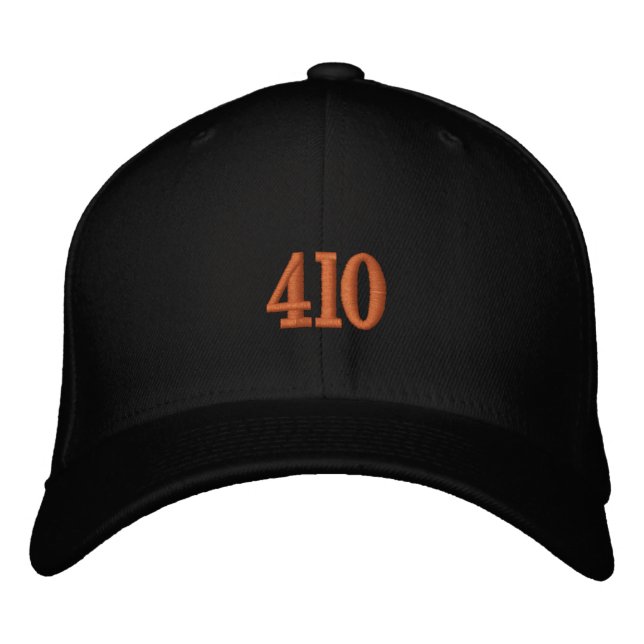 410 Area Code Embroidered Hat (Front)