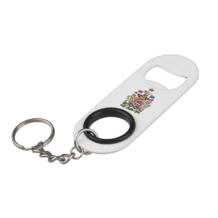 [410] Canada Coat of Arms [3D] Keychain Bottle Opener